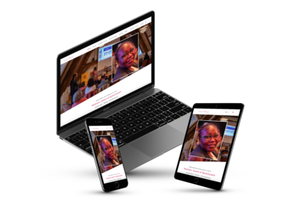 Liesse Ebengo neue Webseite mit Shopsystem