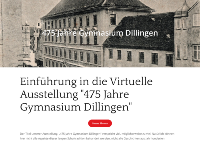 Digitale Ausstellung: Historia-JMS (Johann Michael Sailer Gymnasium)