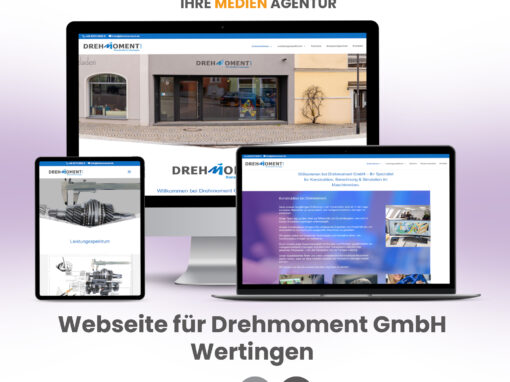 Webseite für Drehmoment GmBH Wertingen